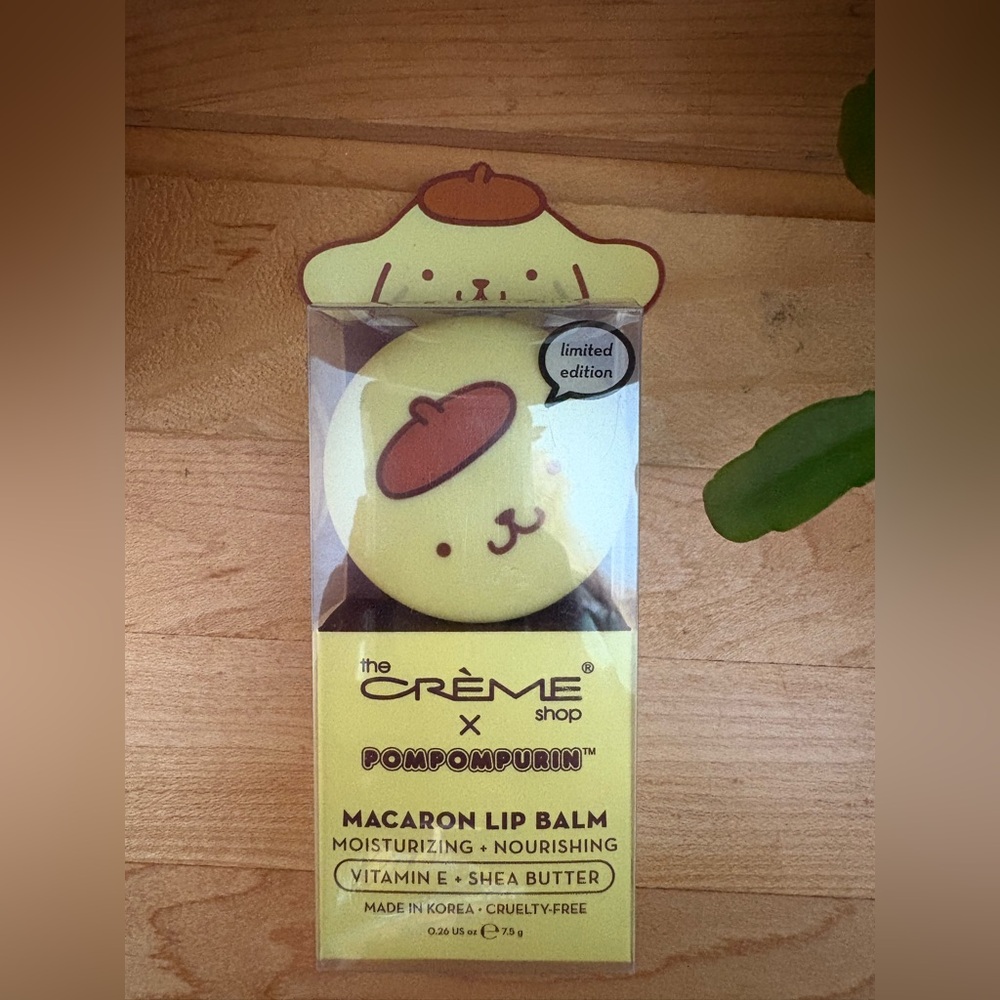 The Crème Shop x Pompompurin Macaron Lip Balm
